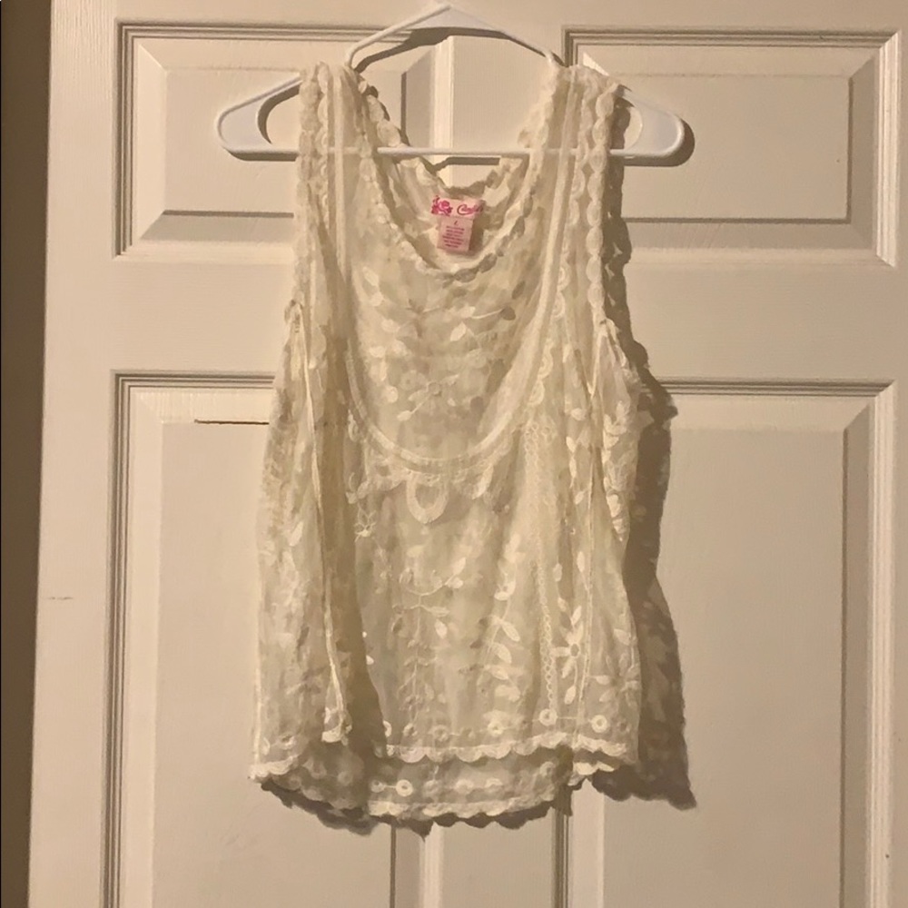 Ivory Lace Tank